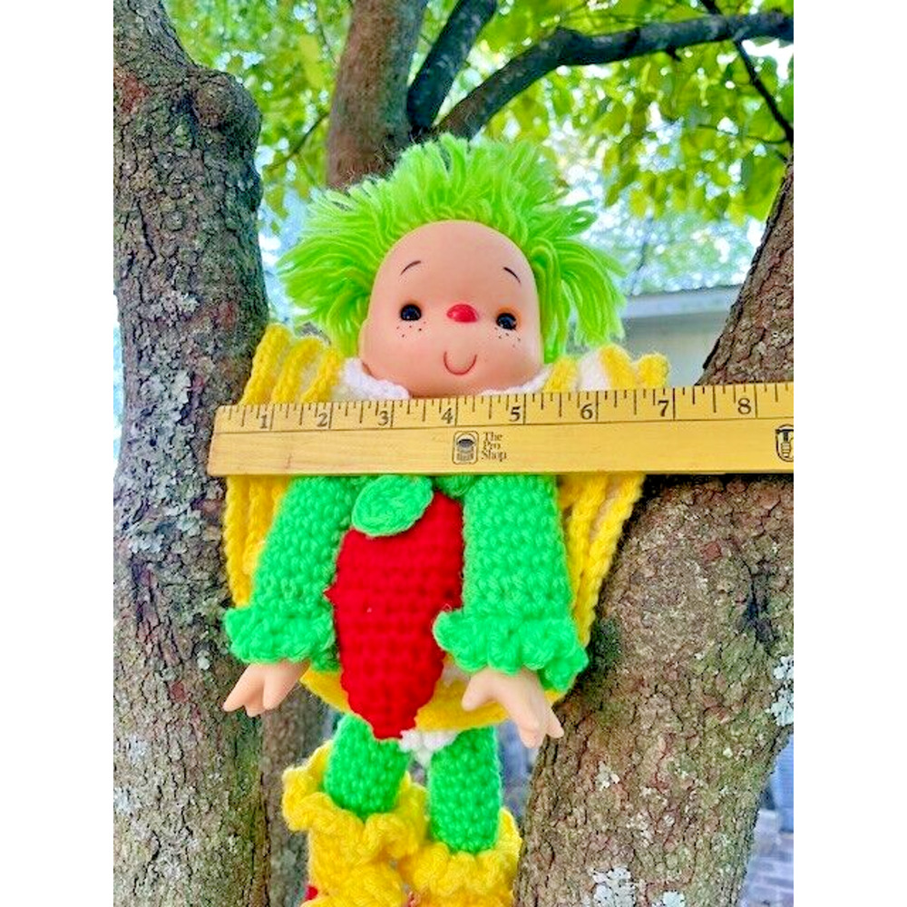 Vintage Ice Cream Doll Crochet Hand Knitted Crafted RARE - Picture 7 of 7